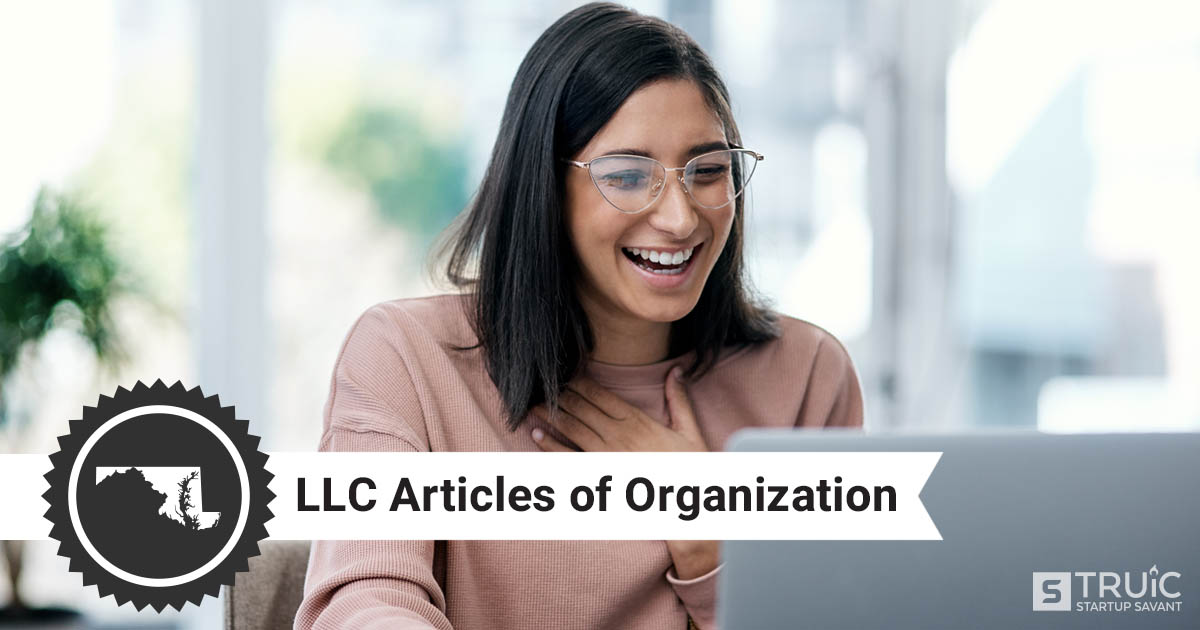 Woman excited that she just filed her articles of organization.