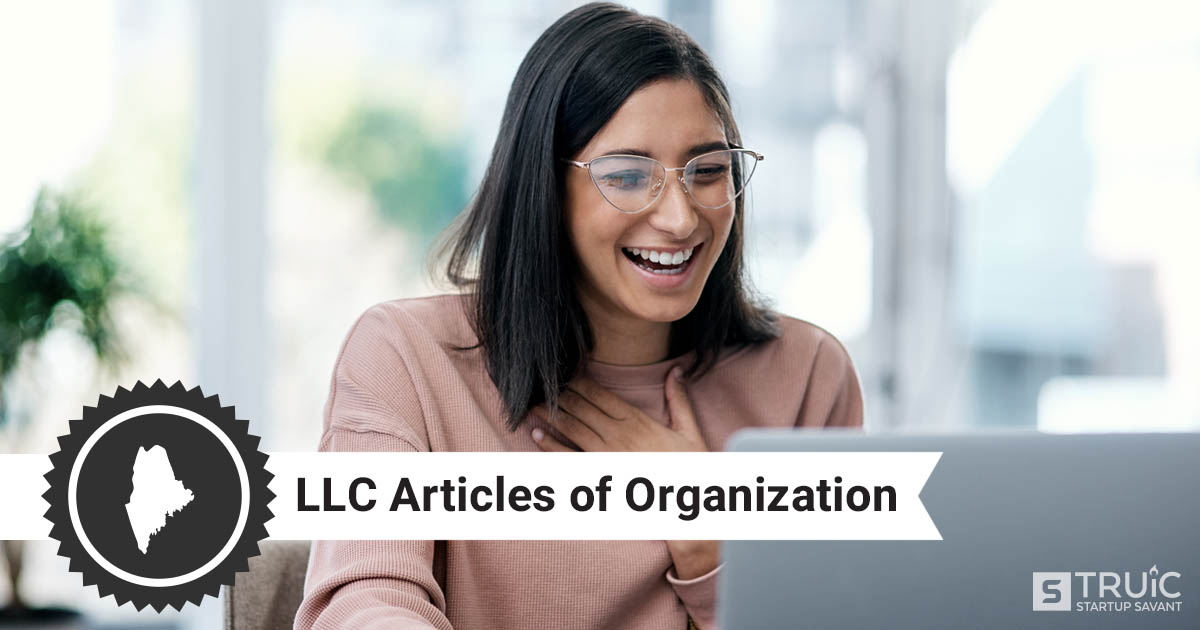 Woman excited that she just filed her articles of organization.